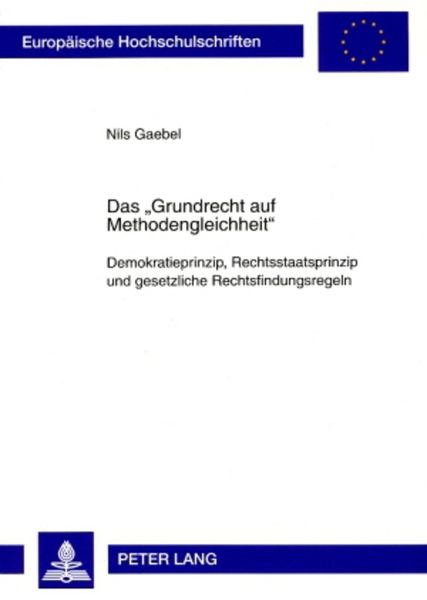 Produktbild: Das &laquo;Grundrecht auf Methodengleichheit&raquo;