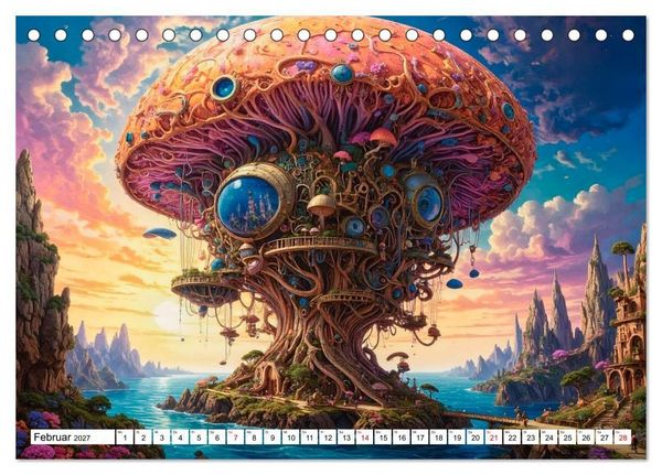 Produktbild: Mykologische Metamorphosen (Tischkalender 2027 DIN A5 quer), CALVENDO Monatskalender