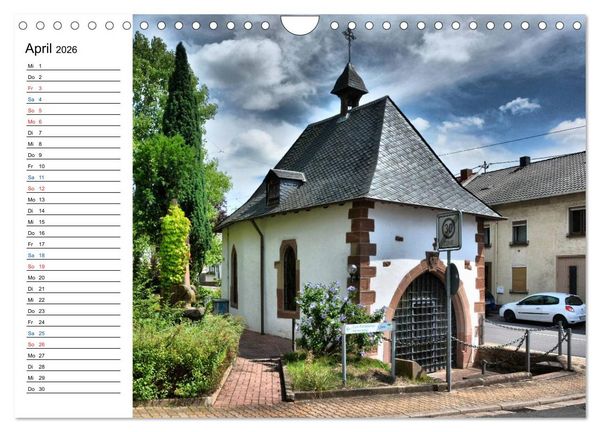 Produktbild: Sa(ar)krale Baukunst - Kapellen im Saarland (Wandkalender 2026 DIN A4 quer), CALVENDO Monatskalender