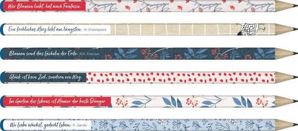 Produktbild: Bleistift-Set mit Spr&uuml;chen