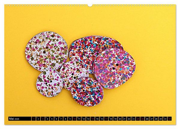Produktbild: Knopfkalender (Wandkalender 2026 DIN A2 quer), CALVENDO Monatskalender
