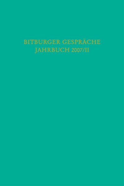 Produktbild: Bitburger Gespr&auml;che Jahrbuch 2007/II