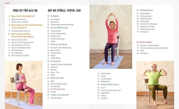 Produktbild: Yoga f&uuml;r Sp&auml;teinsteiger (mit DVD)