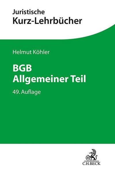 Produktbild: BGB Allgemeiner Teil