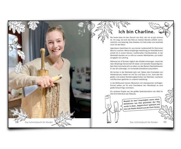 Produktbild: Das Schnitzbuch f&uuml;r Kinder &ndash; Mit Holzbildhauerei