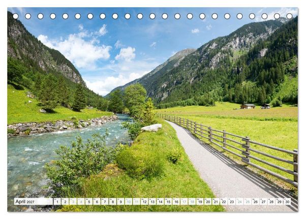 Produktbild: Zillertal - Bergidylle rund um Mayrhofen 2027 (Tischkalender 2027 DIN A5 quer), CALVENDO Monatskalender