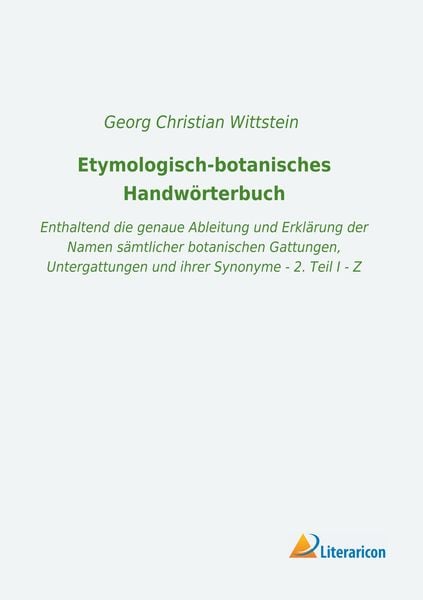 Produktbild: Etymologisch-botanisches Handw&ouml;rterbuch