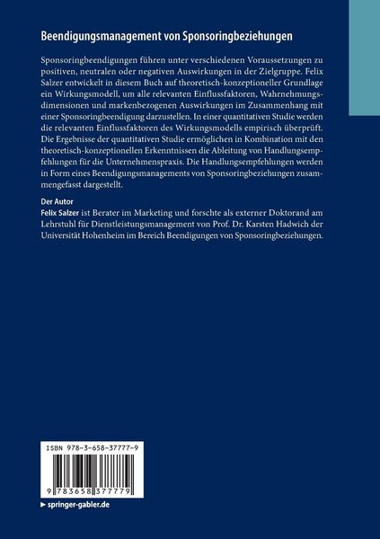 Produktbild: Beendigungsmanagement von Sponsoringbeziehungen