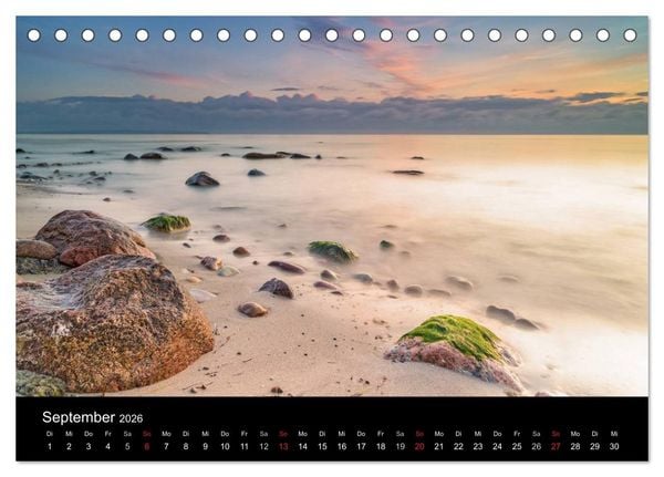 Produktbild: wonderful moments - R&uuml;gen 2026 (Tischkalender 2026 DIN A5 quer), CALVENDO Monatskalender