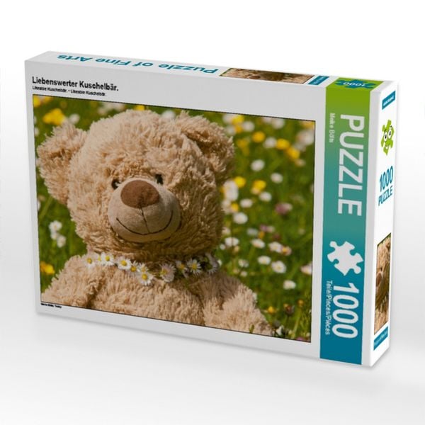 CALVENDO Puzzle Liebenswerter Kuschelbär. | 1000 Teile Lege-Größe 64x48cm Foto-Puzzle für glückliche Stunden