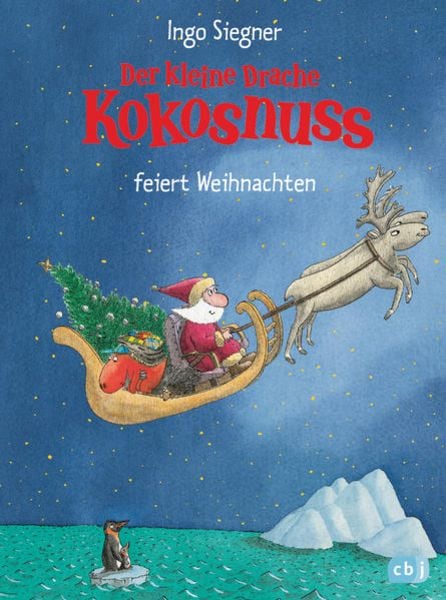 Der kleine Drache Kokosnuss feiert Weihnachten, Gebundene Ausgabe von Ingo Siegner, CBJ, 978-3-570-17564-4