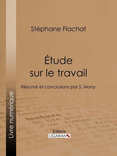 Produktbild: &Eacute;tude sur le travail