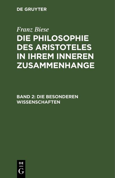 Produktbild: Die besonderen Wissenschaften