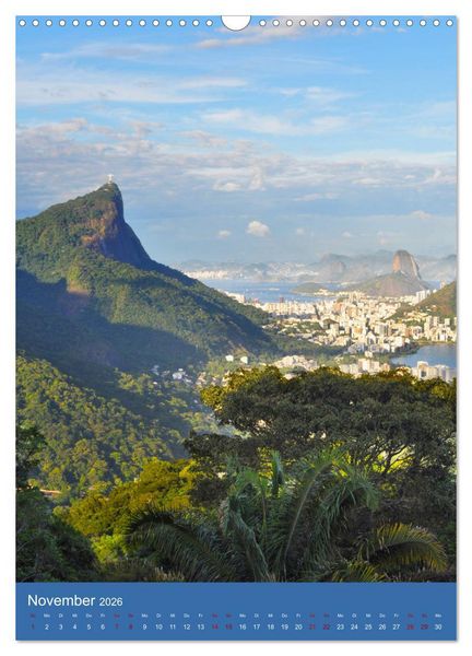 Produktbild: Erlebe mit mir Rio de Janeiro (Wandkalender 2026 DIN A3 hoch), CALVENDO Monatskalender