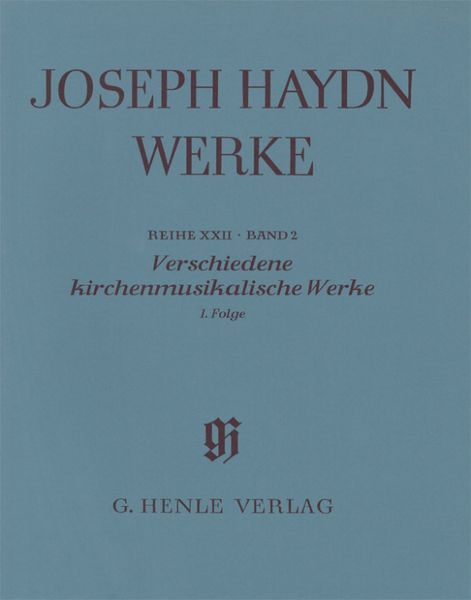 Produktbild: Haydn, J: Verschiedene Geistliche Werke 1 br