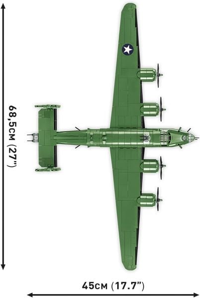 Produktbild: COBI Historical Collection 5739 - Consolidated B-24 Liberator, Bomber, Flugzeug, Klemmbausteine, Bausatz