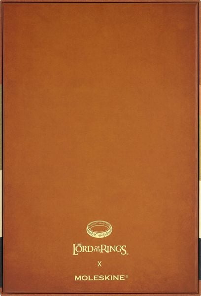 Produktbild: Moleskine Der Herr der Ringe Premium Box, Notizbuch L/A5, liniert, fester Einband, Kaweco Gelroller, der Herr der Ringe Pins (2er-Set), wiederverwendbare thematische Box