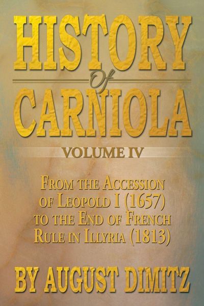 Produktbild: History of Carniola Volume IV