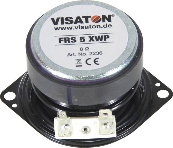 Produktbild: Visaton FRS 5 XWP - 8 Ohm 2 Zoll 5cm Breitb&auml;nder 5W 8Ω Schwarz
