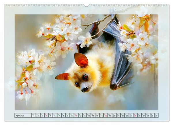 Produktbild: Flughunde. Anmut in stimmungsvollen Naturszenen (Wandkalender 2027 DIN A2 quer), CALVENDO Monatskalender