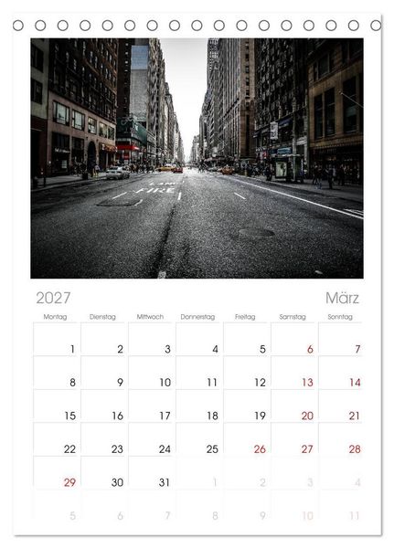 Produktbild: Tischplaner 2027 - New York feeling (A5 Tischkalender zum Aufstellen) CALVENDO
