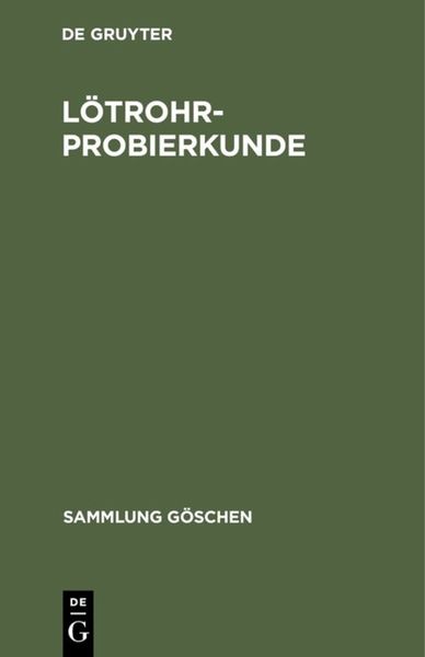 Produktbild: L&ouml;trohrprobierkunde
