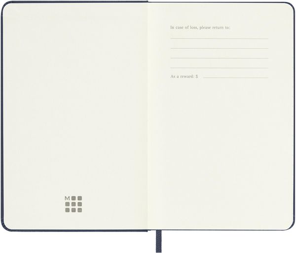 Produktbild: Moleskine 12 Monate Wochen Notizk. 26 A6 1W=1S Geb Saphir