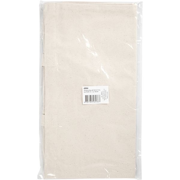 Produktbild: Creativ Company Stofftasche, Gr&ouml;&szlig;e 39x44x10 cm, 310 g, Hellnatur