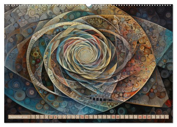 Produktbild: Geometrische Kaleidoskope (hochwertiger Premium Wandkalender 2026 DIN A2 quer), Kunstdruck in Hochglanz