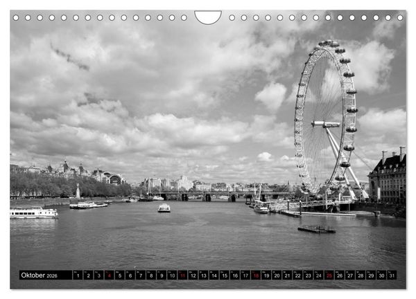 Produktbild: LONDON Stadtansichten (Wandkalender 2026 DIN A4 quer), CALVENDO Monatskalender