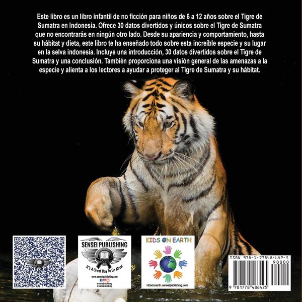 Produktbild: Nin&iquest;os en la Tierra Aventuras de vida Silvestre - Explora el Mundo Sumatran Tiger - Indonesia