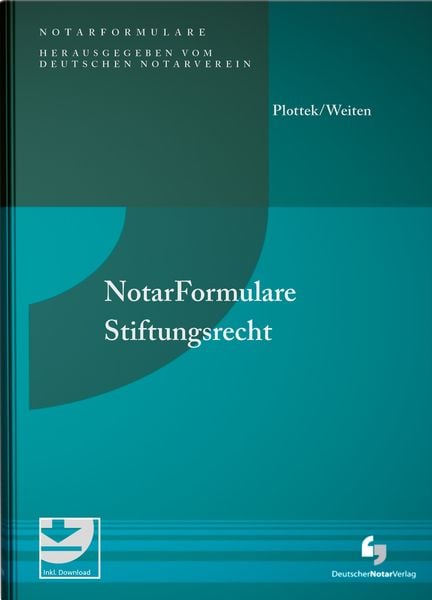 Produktbild: Notarformulare Stiftungsrecht