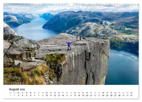 Produktbild: NORWEGEN - EINE ATEMBERAUBENDE SCH&Ouml;NHEIT (Wandkalender 2026 DIN A3 quer), CALVENDO Monatskalender