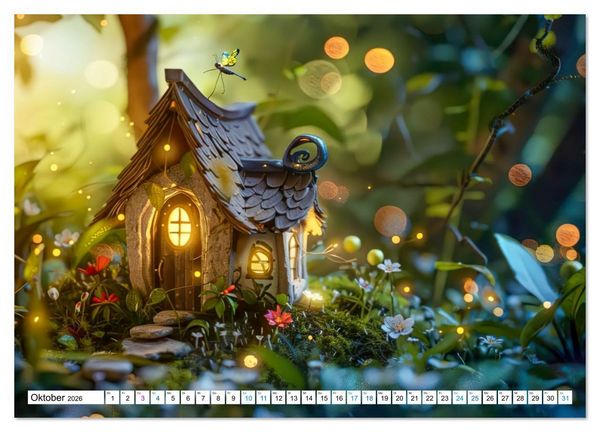 Produktbild: Verborgene Elfenoasen (Wandkalender 2026 DIN A3 quer), CALVENDO Monatskalender