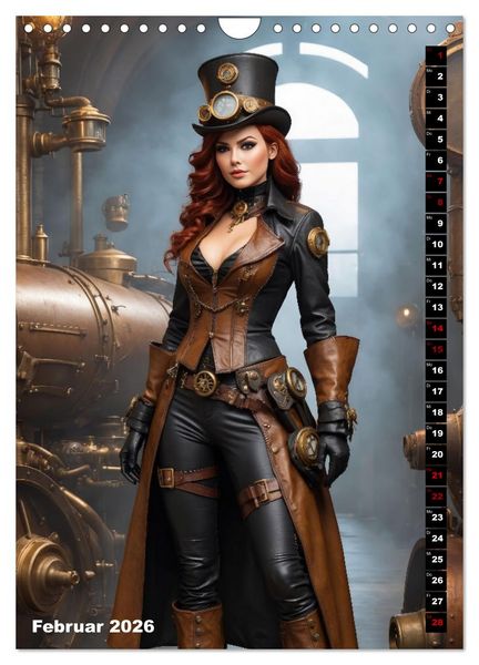 Produktbild: Steampunk Divas (Wandkalender 2026 DIN A4 hoch), CALVENDO Monatskalender