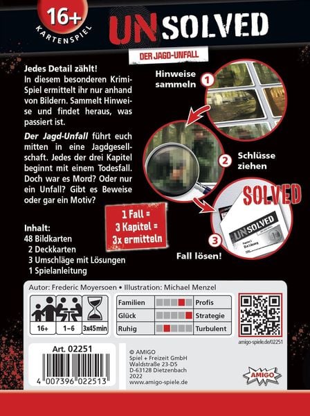 Produktbild: Unsolved - Der Jagd-Unfall (Spiel)