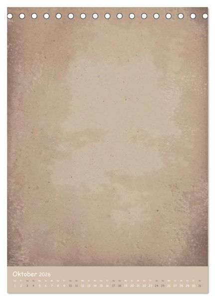 Produktbild: Vintage DIY Bastel-Kalender -Hochformat- (Tischkalender 2026 DIN A5 hoch), CALVENDO Monatskalender