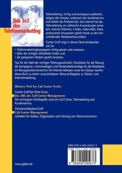 Produktbild: Das 1 &times; 1 des Telefonmarketing