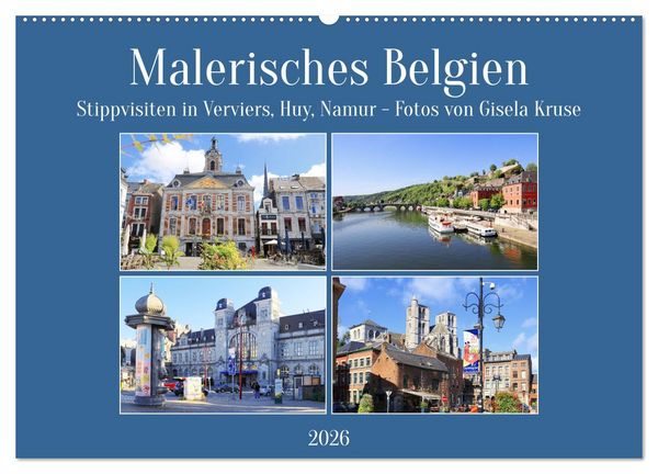 Produktbild: Malerisches Belgien - Stippvisiten in Verviers, Huy, Namur (Wandkalender 2026 DIN A2 quer), CALVENDO Monatskalender