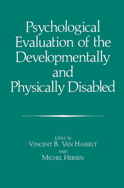 Produktbild: Psychological Evaluation of the Developmentally and Physically Disabled