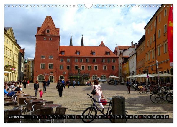 Produktbild: REGENSBURG - urbanes Leben (Wandkalender 2026 DIN A3 quer), CALVENDO Monatskalender