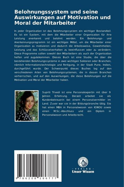 Produktbild: Belohnungssystem und seine Auswirkungen auf Motivation und Moral der Mitarbeiter