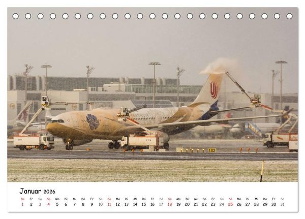 Produktbild: Airliner in M&uuml;nchen / 2026 (Tischkalender 2026 DIN A5 quer), CALVENDO Monatskalender