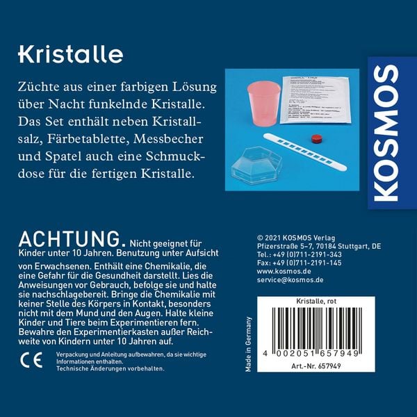 Produktbild: Rote Kristalle selbst z&uuml;chten