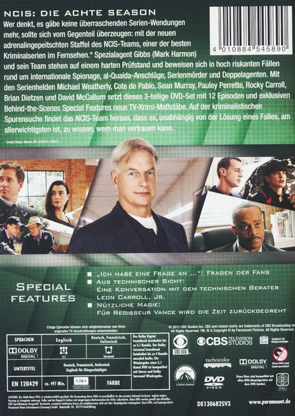 Produktbild: NCIS - Naval Criminal Investigate Service/Season 8.1 [3 DVDs]