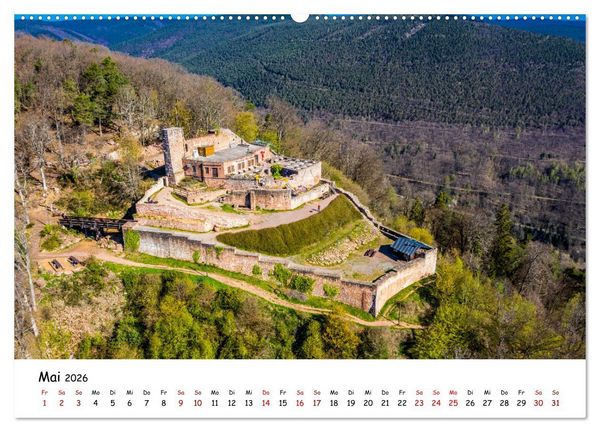 Produktbild: Pf&auml;lzer Burgen (hochwertiger Premium Wandkalender 2026 DIN A2 quer), Kunstdruck in Hochglanz