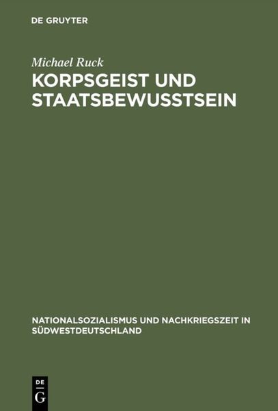 Produktbild: Korpsgeist und Staatsbewu&szlig;tsein