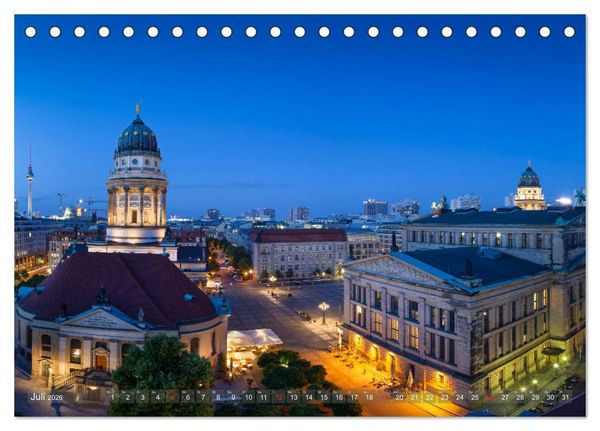 Produktbild: Berlin von oben (Tischkalender 2026 DIN A5 quer), CALVENDO Monatskalender
