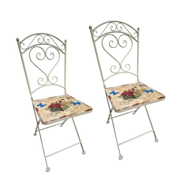 HTI-Line Metallstuhl 2er-Set Metallstuhl 2er-Set