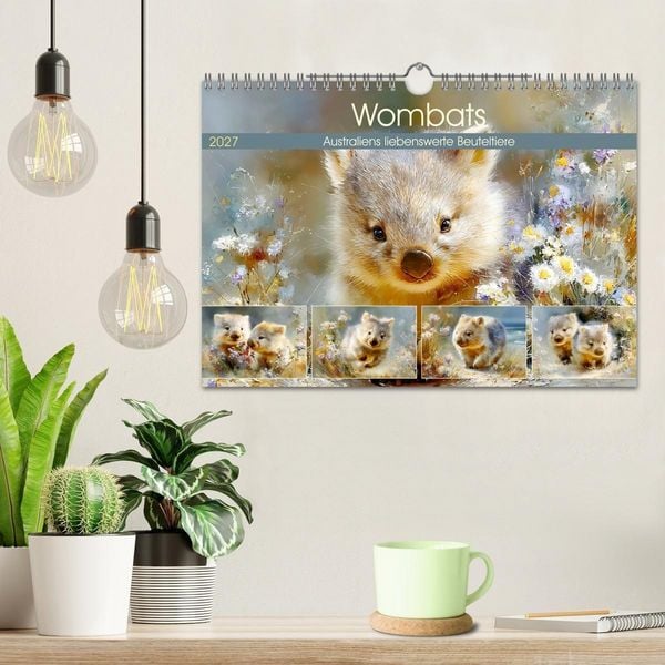 Produktbild: Wombats. Australiens liebenswerte Beuteltiere (Wandkalender 2027 DIN A4 quer), CALVENDO Monatskalender